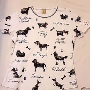 Jesse and jane pug tshirt size small